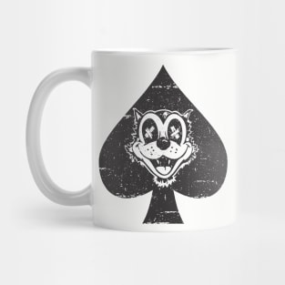 Felix ace black distressed Mug